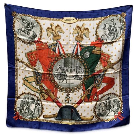 foulard hermes vintage napoleon|Hermes Silk Jacquard Scarf Napoleon RARE .